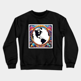 Psychedelic earth Crewneck Sweatshirt